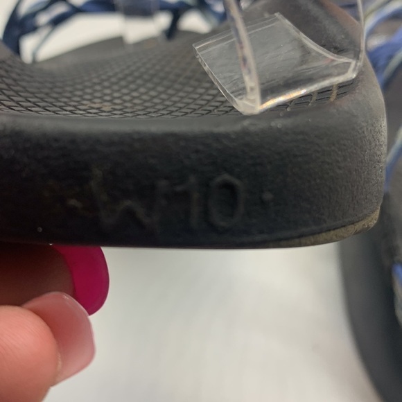 Chaco Blue White Sport Sandals Sz 10. SPT0670 - Picture 5 of 8